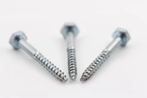 Three screws Stock Photos
