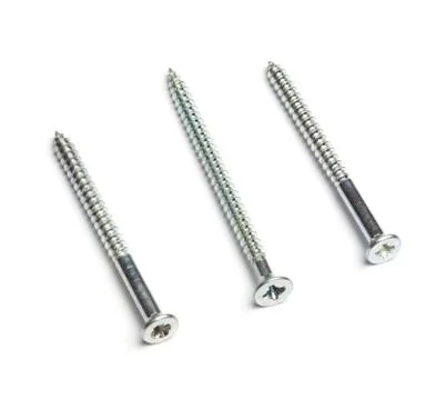 Three screws with winding Stock Photos