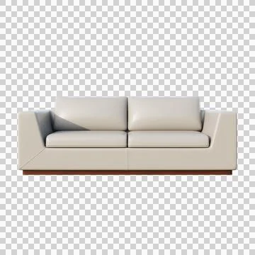 Three Seater Sofa Front View Stock-Illustration