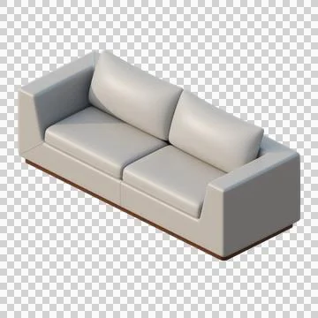 Three Seater Sofa Isometric View Stock-Illustration