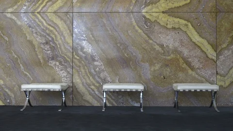 Three Seats by Wall Stock-Footage 97799090