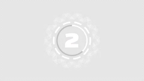 Three Second Countdown Timer Animation Stock Footage 337079937