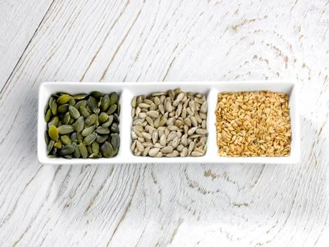 Three seeds Stock Photos