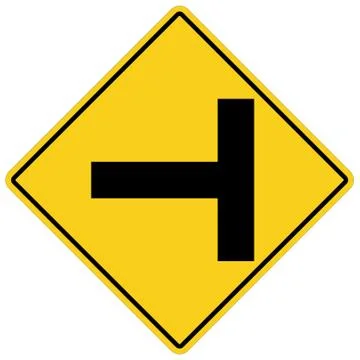 Three separate signs. caution for left turn road traffic sign Stock Illustration