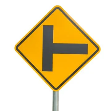 Three separate signs on the white background. Stock Photos