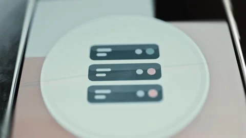 Three server units with status lights Stock Footage 344851442