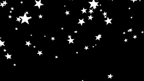 Three sets of alpha mask of Star particles floating like confetti for overl.. Stock Footage 282474633