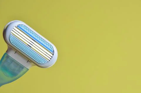 Three sharp blades of razor 写真素材