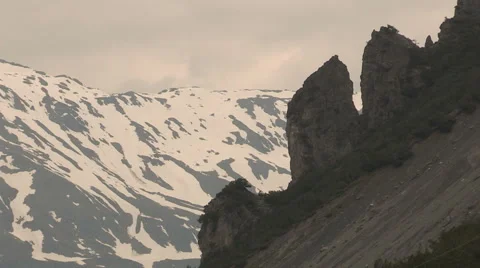 Three sharp peaks Stock Footage 60127976