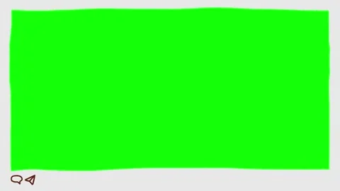 Three side by side green screen rectangular frames with hand drawn outline Stock Footage 345148650