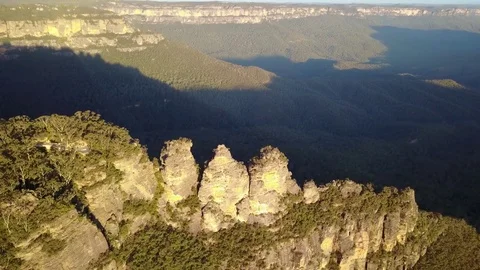 The Three Sisters, Blue Mountains Stockbeeldmateriaal 80618948