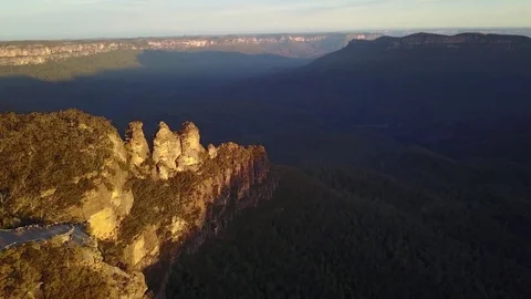 The Three Sisters, Blue Mountains Video stock 80807253