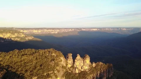 The Three Sisters, Blue Mountains Stockbeeldmateriaal 80810691