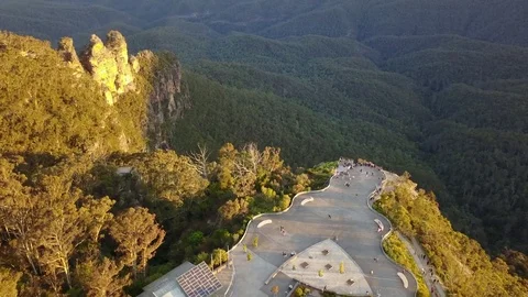The Three Sisters, Blue Mountains Stockbeeldmateriaal 80824731