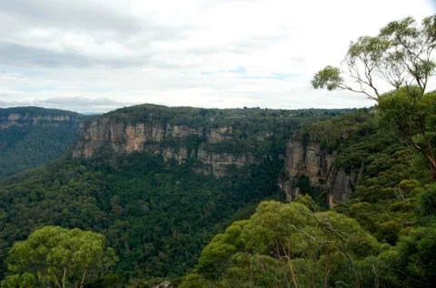 The Three Sisters From Echo Point, Blue Mountains National Park, NSW, Australia. Stock Photos