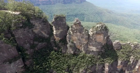 Three Sisters Echo Point at Katoomba. Stock Footage 60966016