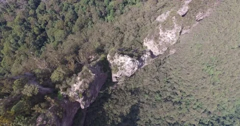 Three Sisters Echo Point at Katoomba. Stock Footage 60966261