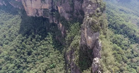Three Sisters Echo Point at Katoomba. Stock Footage 60966624