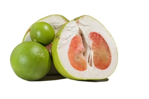 Three sizes of Pomelo or shaddock Fruit Stock Photos