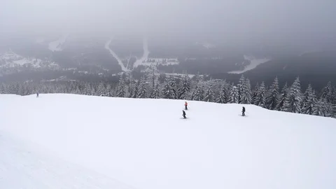 Three skiers Stock Footage 86116552