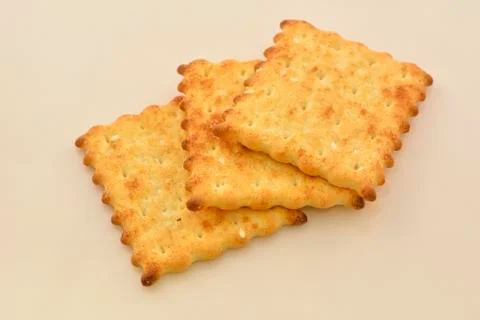 Three slices of biscuits Stock Photos