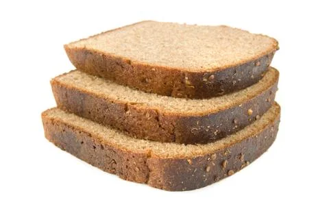 Three slices of bread Stock Photos