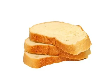 Three slices of bread. Stock Photos