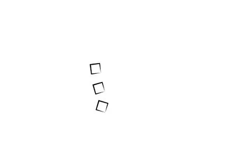 Three small rectangles with thick unfull frame on plain white empty background 库存插图