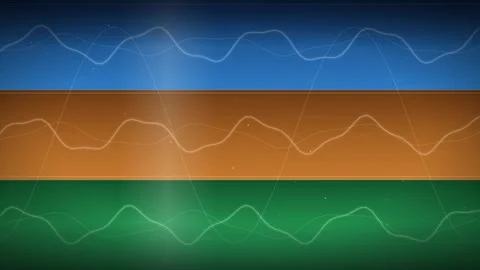 Three Smooth Strips Gradient Backgrounds Loop 動画素材 344245600