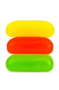 Three of soap in the stack Stock Photos