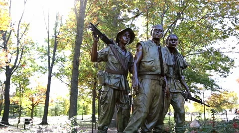 Three Soldiers Statue in Washington, DC Stock Footage 51470036