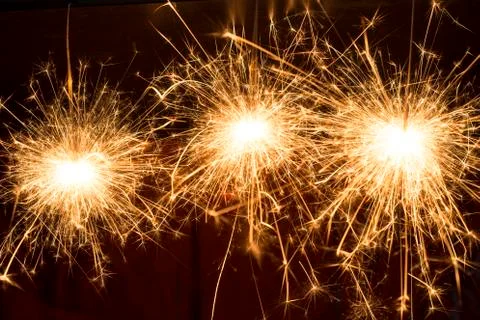 Three sparkles Stock Photos