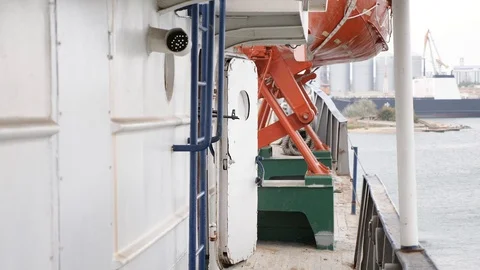 Three special forces units keep operation on vessel. Video stock 117219803