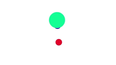 Three Stacked Colorful Circles Motion Animation Stock Footage 335576458