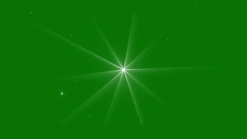 Three Star Glitter Sparkle Animation in Night Sky, Elegant Green Screen 库存影片 333412815