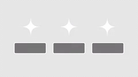 Three Star Symbols with Lower Third Text Boxes Animation Loop Stock Footage 334166011