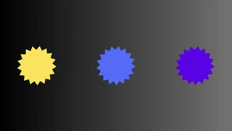 Three stars in dark background 4k video clip Stock Footage 252672118