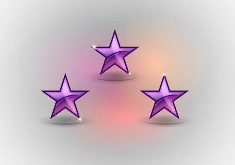 Three stars Stock Illustration