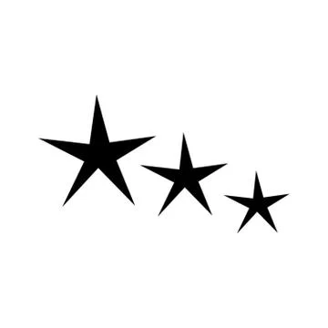 Three stars Stock Illustration