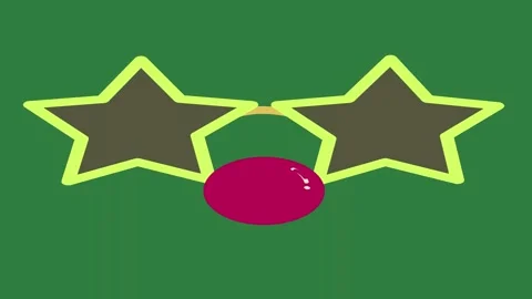 Three stars pink ball on elements depth style movement design colorful figure Stock Footage 335147466