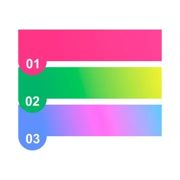 Three step infographic vertical diagram, business information design, chart v Stock Illustration