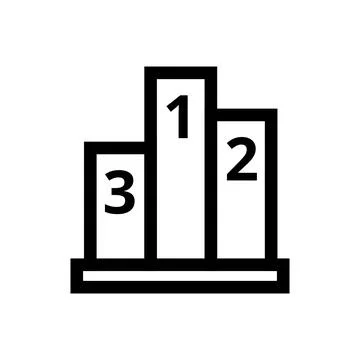 Three-step process icon featuring numbered blocks for instructional design Illustrazione stock