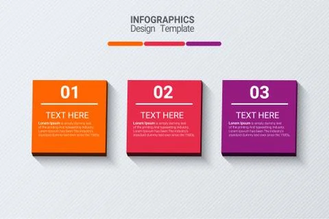 Three steps infographics. Vector business Stock Illustration