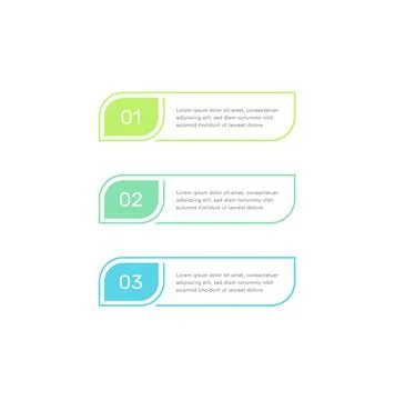 Three steps Workflow graphic elements design template. Infographic elemens for Stock Illustration