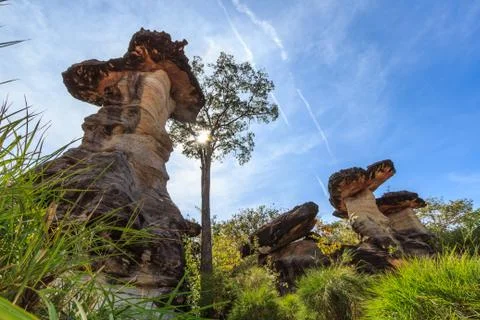 Three Stone Pillar Stock Photos