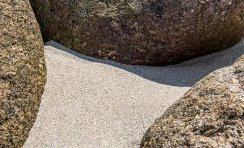 Three Stones on Beach Stock Photos