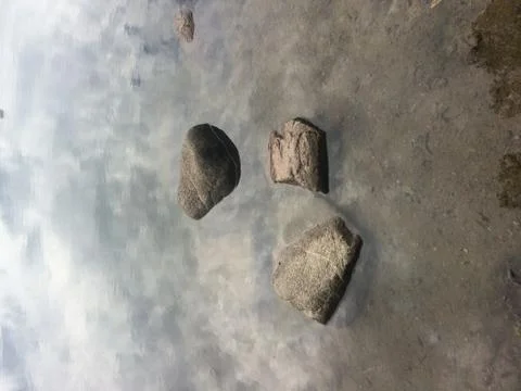 Three stones. Stock Photos