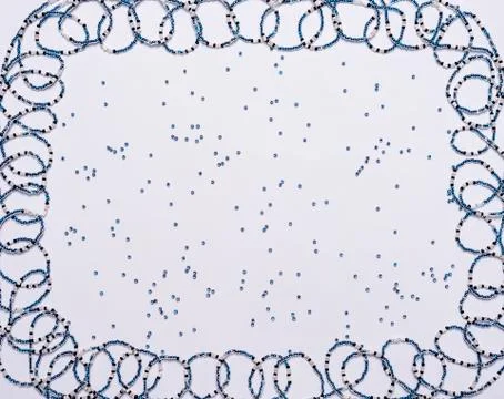 Three strands of beads Stock Photos