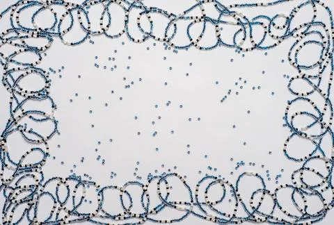 Three strands of beads Stock Photos