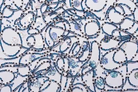 Three strands of beads Stock Photos